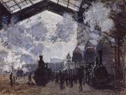 The Gare St Lazare Claude Monet